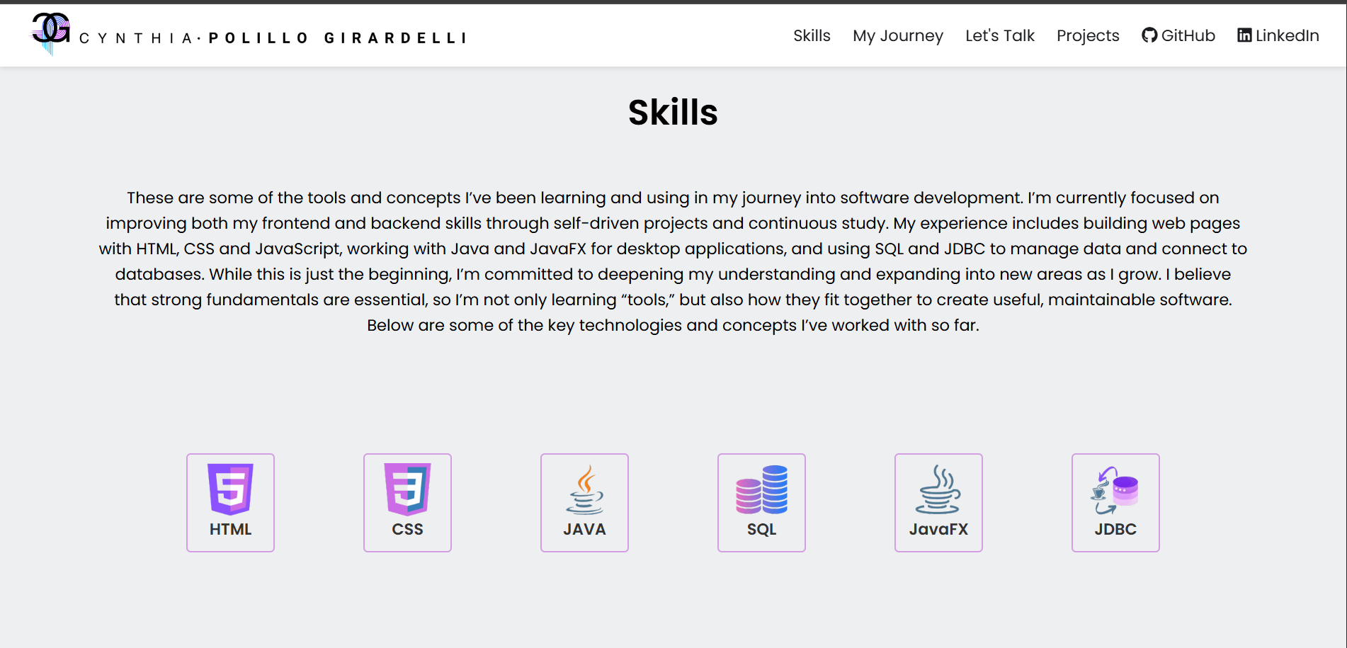 Portfolio Website Screenshot